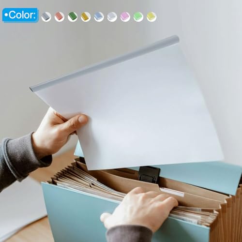 PATIKIL Capas de relatório transparentes com barras deslizantes, 20 peças de capa de currículo com a