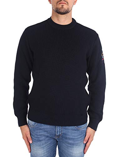 Paul&Shark I20P1046-050 Jersey Cuello redondo Marina Costa Inglés Lana impermeable Regular Fit...