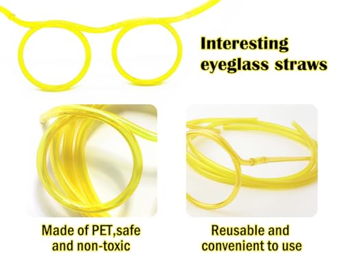 Kellegour 14 Pcs Cannuccia Riutilizzabile Occhiali...