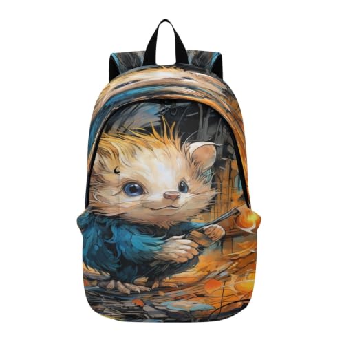 Sac à dos hérisson de feu pour randonnée et voyage