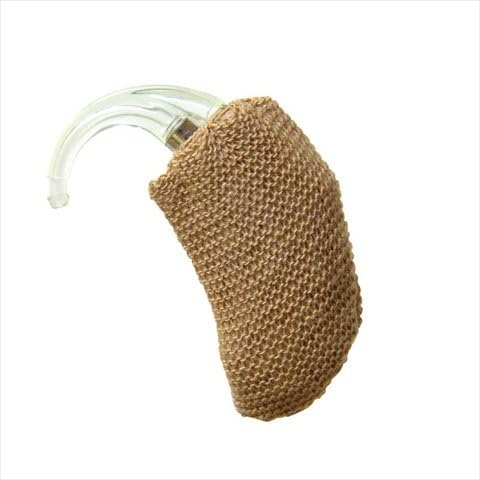 Hearing Aid Sweatband - Light Brown, 2" XLarge - Unisex - Hearing Aid Users