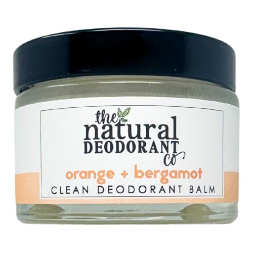 The Natural Deodorant Co, Baume Déodorant Propre Orange + Bergamote 55g, Sans Aluminium, Sans Plastique, Protection toute la journée