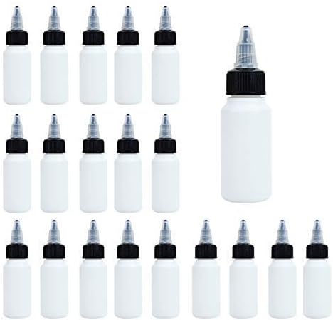 Timoo 30 Pack Dispensing Bottle, 30mL 1oz Boston Round with Twist Top Cap