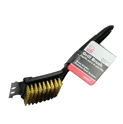 Chef Craft 21017 Select Plastic Handle Short Grill Brush thumb #1