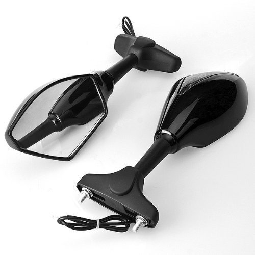 2X Motorcycle Side Mirror Motorbike Rear View Left & Right Side View Mirrors Installed On Fairing Fit For Kawasaki Ninja 250 500 Zx-6R Zx-10R Zx-12R Zx-14 Zx-Rr Zx600 #TOP26