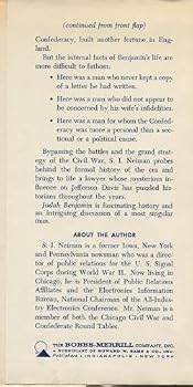 Hardcover Judah Benjamin Mystery Man of the Confederacy [Unknown] Book