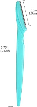 15 Pieces Eyebrow Razors Eyebrow Trimmer Portable Facial Hair Remover with Precision Cover for Women and Men
