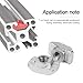 T-Nut Kit for Aluminum Profiles (2020/3030/4040) - 96PCS Industrial Strength Hammer Head Sliding T Nuts - M3/M4/M5/M6/M8 Fastener Set by AXK