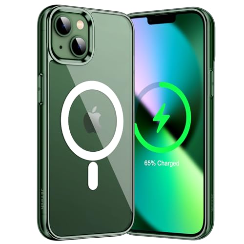 JETech Magnetic Case for iPhone 13, Alpine Green