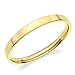 10k Yellow Gold 2mm Light Comfort Fit Flat Wedding Band - Size 6