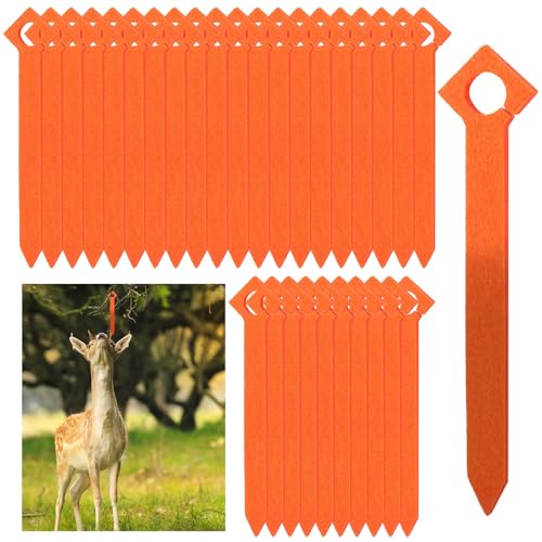 Mindsoft 30 Pcs Deer Urine Wick for Hunting Orange Scent Buck Attractant Absorbing Doe Pee Wicks for Hunting Estrus Whitetail Deer Scent Drags