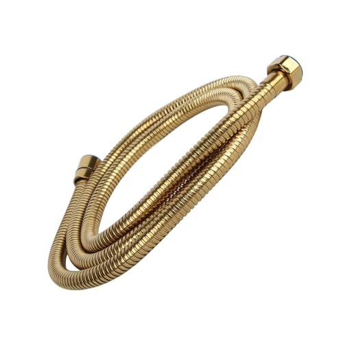 Duschschlauch, Edelstahl-Handbrauseschlauch, Universeller Ersatz mit G1/2-Gewindeeinsatz und Mutter für Badezimmer