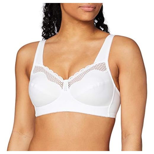Bestform Damen Schalen BH Cotton Comfort, Weiß, Gr.100H (Herstellergröße:44FF)
