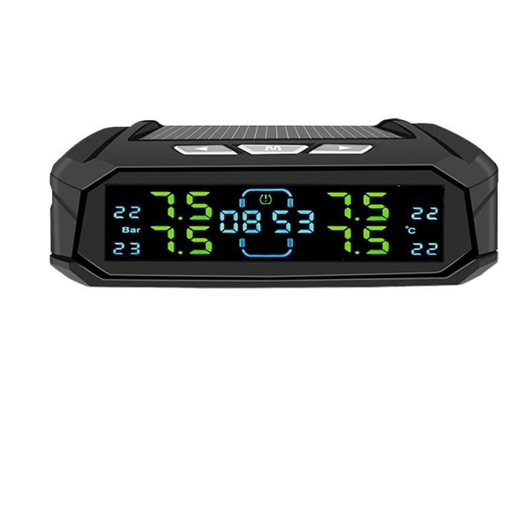 Tpms Sistema di Monitoraggio della Pressione dei Pneumatici Visualizzazione del Tempo Orologi Temperatura(K10-External)