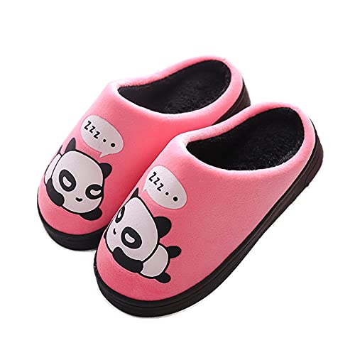 Rojeam Invierno Zapatillas de Casa para Hombre Mujer Niños Niñas Pantuflas Antideslizantes Cálidas y Cómodas Zapatillas de Estar por Casa Cover