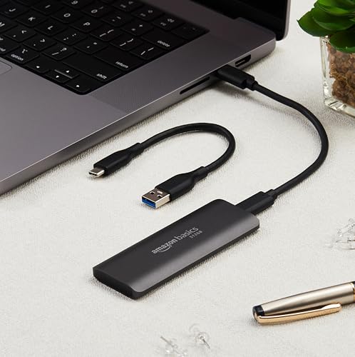 Image of amazon basics 512 GB Portable SSD | Type C Compatible NVMe Drive | Upto 950 MB /s | PC, Mac and Smartphone Compatible