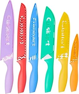 Cuisinart 12-teiliges bedrucktes Farbmesserset
