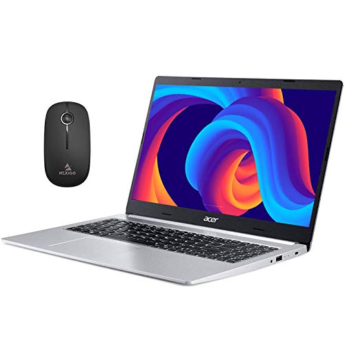 2020 Acer Aspire 5 Slim Laptop, 15.6 Inch FHD 1080P Display, Intel Core i3-10110U (Beats i5-7200U), Backlit KB, 8GB RAM, 1TB SSD, WiFi, Bluetooth, Windows 10 S + NexiGo_Wireless Mouse