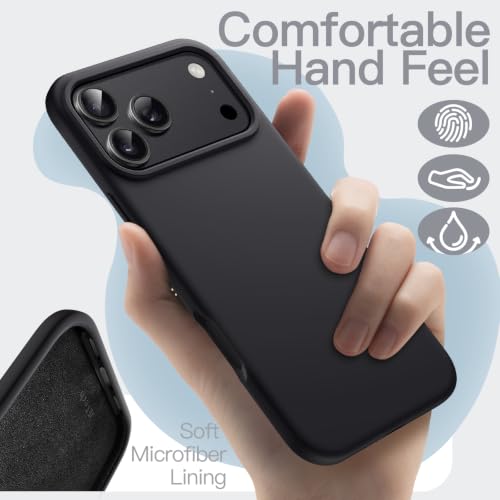 Image of JETech Silicone Cover Case for iPhone New Pro Max, Silky Touch, Black