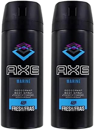 Higiene personal de la marca Axe: desodorante para hombre, Marine desodorante, vaporizador (150 mililitros) (Paquete de 2)
