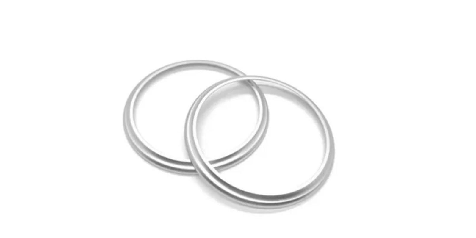 Pypfqumqgr Silver For Subaru For Brz Car Outlet Ring Air Conditioning Cover Ac Vent Decoration Trim Sticker(Silver)