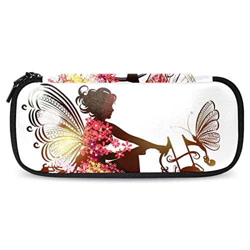 Estuche Escolar Bicicleta De Hadas Estuche para Lápices Grande Capacidad Estuche Escolar para...