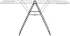 Brabantia HangOn Laundry Drying Rack (25m / Matt Black) Compact, Foldaway, Adjustable Indoor Stainless Steel Clothes Horse