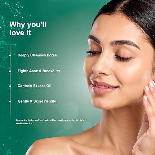 Image of Aureana Essentiel Deep Pore Face Wash with Salicylic Acid (50ml) I Exfoliating Face Wash for Women & Men I Vegan, Hypoallergenic & Dermatologically Tested