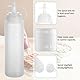 Squeeze Flasche mit Kappe 6 Stück – Plastik Saucenflasche 240ml – Dosierflasche für Gewürze, Ketchup, Senf, Mayo, Olivenöl – Klar, 8oz