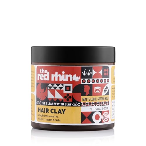 Image of Hair Clay | Keratin, Baobab, Argan, Jojoba, Castor & Sweet Almond Oil | Matte Finish, Strong Hold, Non-Greasy | 100g