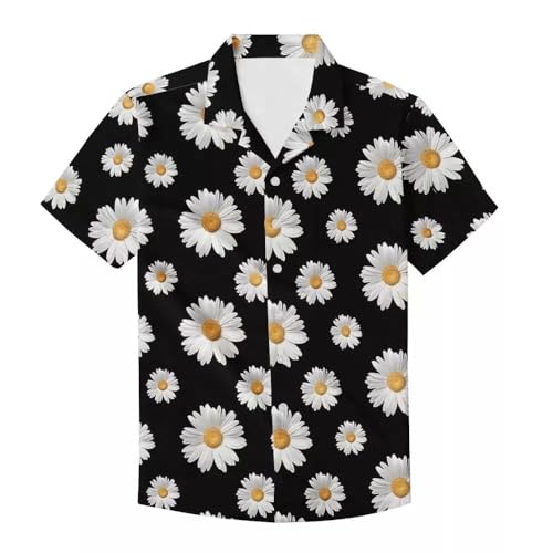 Único Impreso Funky Hawaiian Camisa Hombres Manga Corta Camisa Top Blusa para Verano - - XX-Large