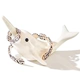 White Dolphin Ring Holder, Cute Decor Little Ring Organizer Stand Display, Unique Dolphin Gift for Women, Girlfriend, Boyfriend, Lovers Valentine's Day Birthday Engagement Wedding Christmas Gift