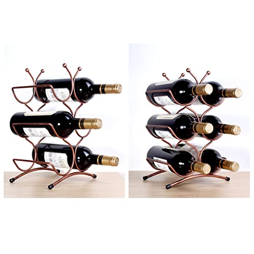 Soporte para botella de vino de hierro para encimera miniatura 5