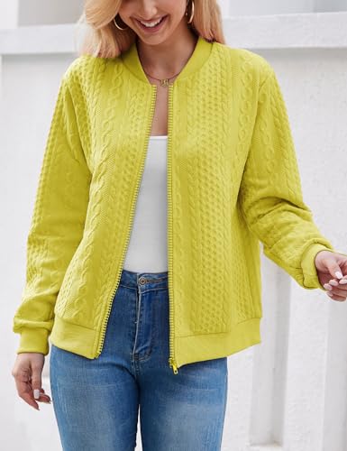 Image of WROLEM Zip Up Sweatshirts for Women Casual Outfits Cardigan Outerwear Trendy Winter Jackets Coat