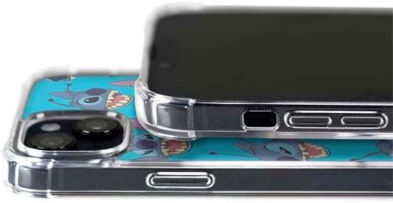 Skinit Phone Case Compatible with MagSafe iPhone 15 - Officially Licensed Disney Lilo and Stitch Face Expression Pattern Design