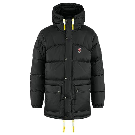 FJALLRAVEN Expedition dunjacka – fleecejacka för män, svart, M