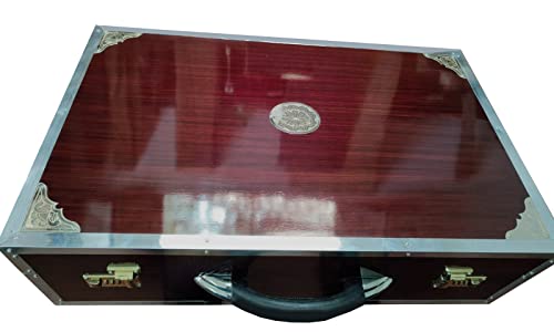 Ladies Scale Changer Kolkata Harmonium 9 Stoppers 3¾ Octaves Gorgeous Lacquer Polish On Full Teakwood Construction Male Female Bass Premium Palitana Reeds #TOP3