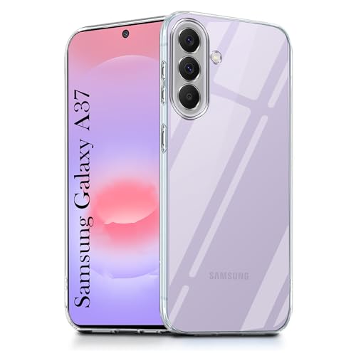 Image of Jkobi Silicone Back Cover Case for Samsung Galaxy A37 5G (Clear Shockproof Case with Camera Protection | Soft and Flexible | Transparent)