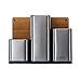 Joseph Joseph CounterStore Kitchen Utensil Holder Knife Block and Cutting Board Set, Stainless Steel