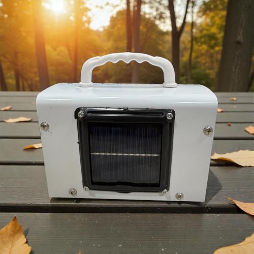 Image of Value Volt 8080 Mini DC Inverter 5V | 8000mAh Lithium Battery | Inbuilt Solar Panel + AC Charging | 2 DC Bulbs Included | Emergency LED Backup for Home & Rural Use