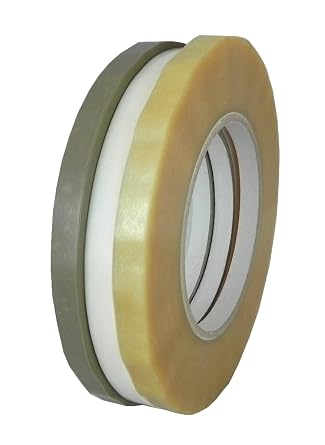 GGR Supplies Solvent Based Natural Rubber Adhesive Bag Sealing/Produce Tape Ideal for Sealing and Coding. 3/8 9MM x 180 YD 165M Pack of 96, White