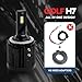 KITOCARTOP LED Headlight Bulbs 90W 9000LM 6000K Fit for 2012-2018 Volkswagen Passat Golf Tiguan Golf GTI Touran Headlamp Plug and Play Easy Installation Low Beam Led Headlight Bulbs Black