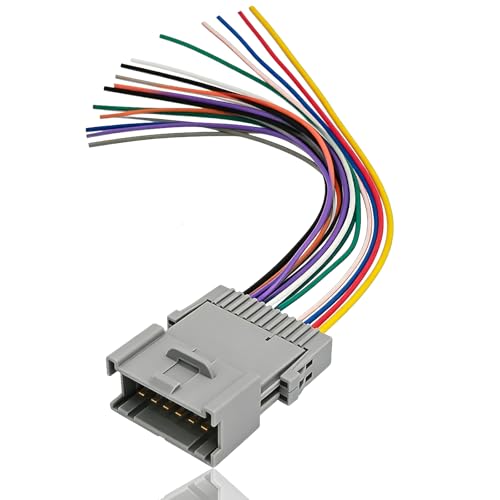 KoiLuvGo Car Radio Audio Receiver Wiring Harness Kit Automotive Stereo Radio Installation Kit Universal for Chevrolet GMC and Hummer Aftermarket Car Audio Adapter Wiring Harness