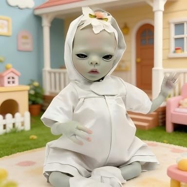 Kawayii muñeco bebé alien reborn 14 pulgadas miniatura 2