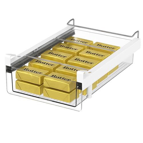 vacane Large Fridge Under Shelf Drawer, Pull Out Refrigerator Drawer Organizer Fridge Organizer Bins, Fridge Storage Con - Detailed View