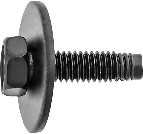 Auveco 22536 M6-1.0 x 20mm SEMS Body Bolt, Class 9.8, 24mm Washer, for GM 11589031 (Qty: 15)