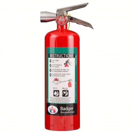 New 5 lb. Badger Halotron Class B C Fire Extinguisher