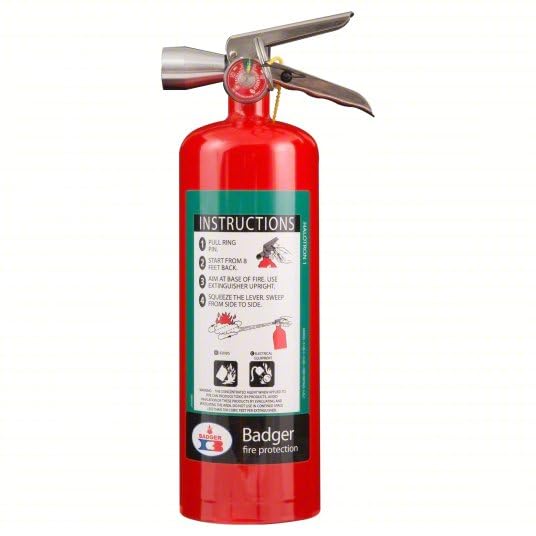 New 5 lb. Badger Halotron Class B C Fire Extinguisher