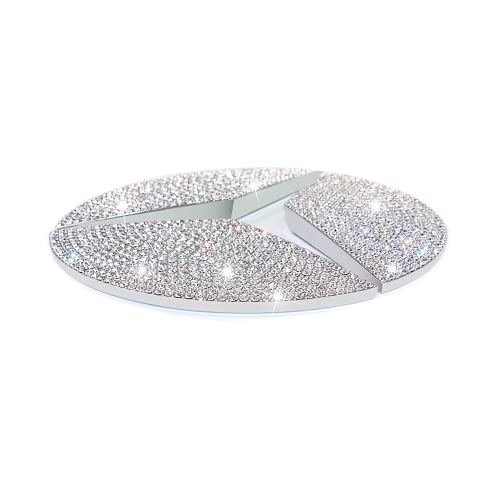 Car Front face Logo Trunk Sign Bling Crystal Rhinestone Decal Cover Accessories Fit for Mercedes Benz A Class C Class E Class CLA GLA GLC GLE (E Class Front face Sign (3pc / set))