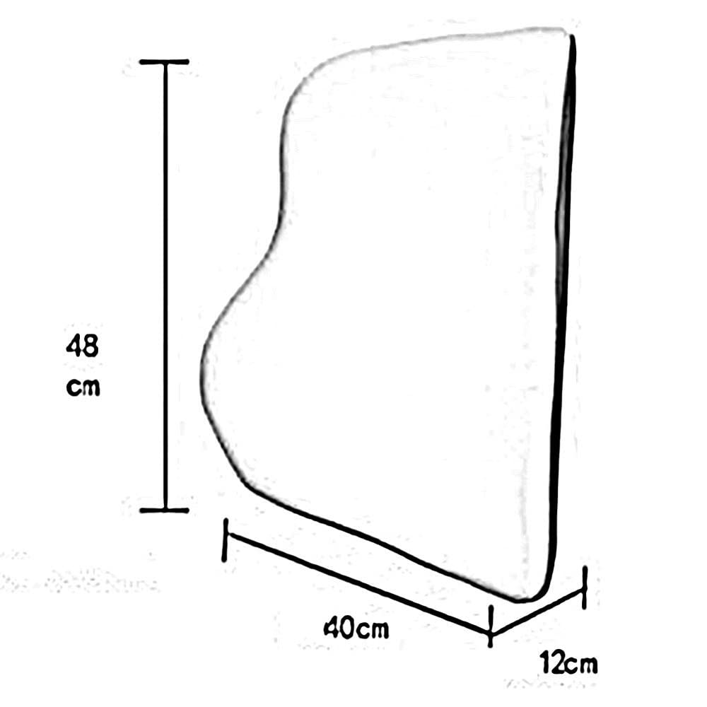 Support Lombaire de qualité supérieure for Coussin Lombaire - Support for Le Dos Complet - Chaise de Bureau Support Lombaire for Voiture Noire - Dos orthopédique en Mousse à mémoire de Forme -